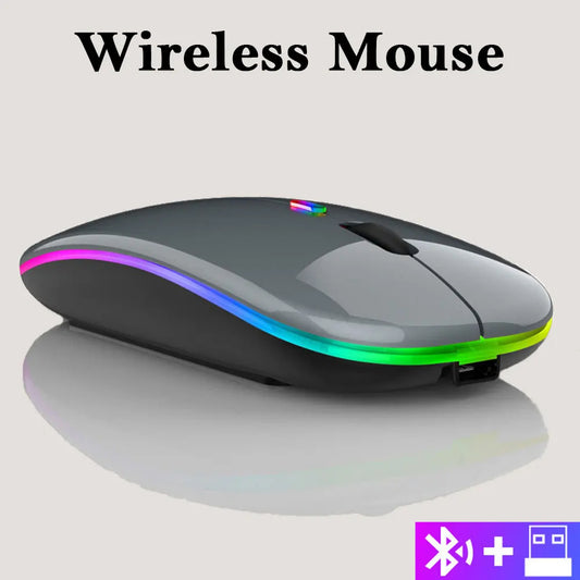 Bluetooth Mouse Rechargeable Wireless Computer Laptop Optical Mouse