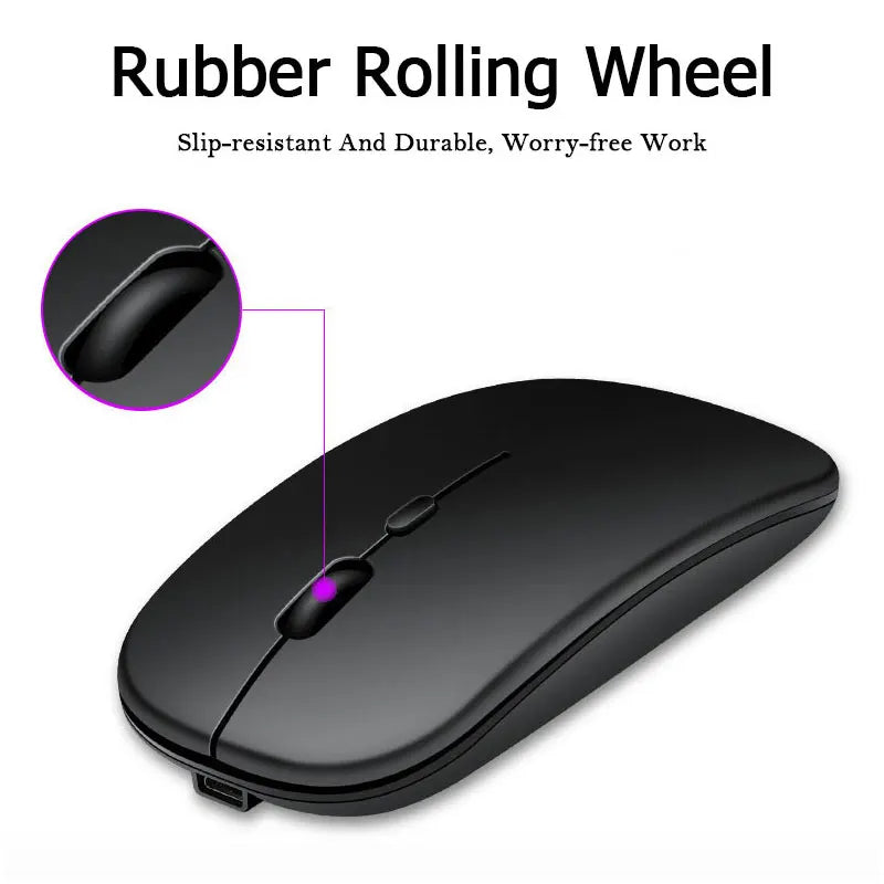 Bluetooth Mouse Rechargeable Wireless Computer Laptop Optical Mouse