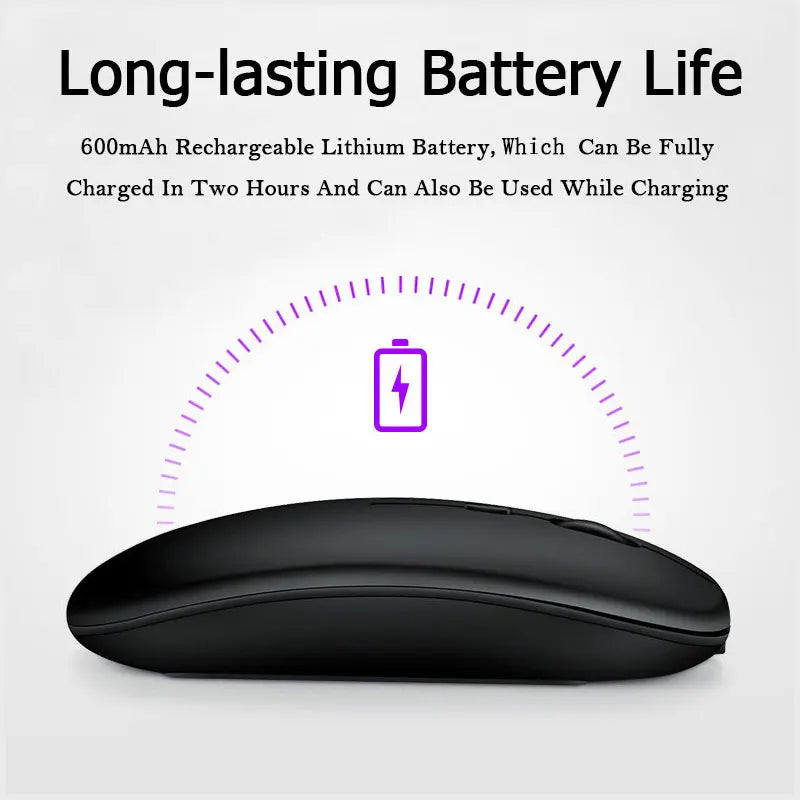 Bluetooth Mouse Rechargeable Wireless Computer Laptop Optical Mouse