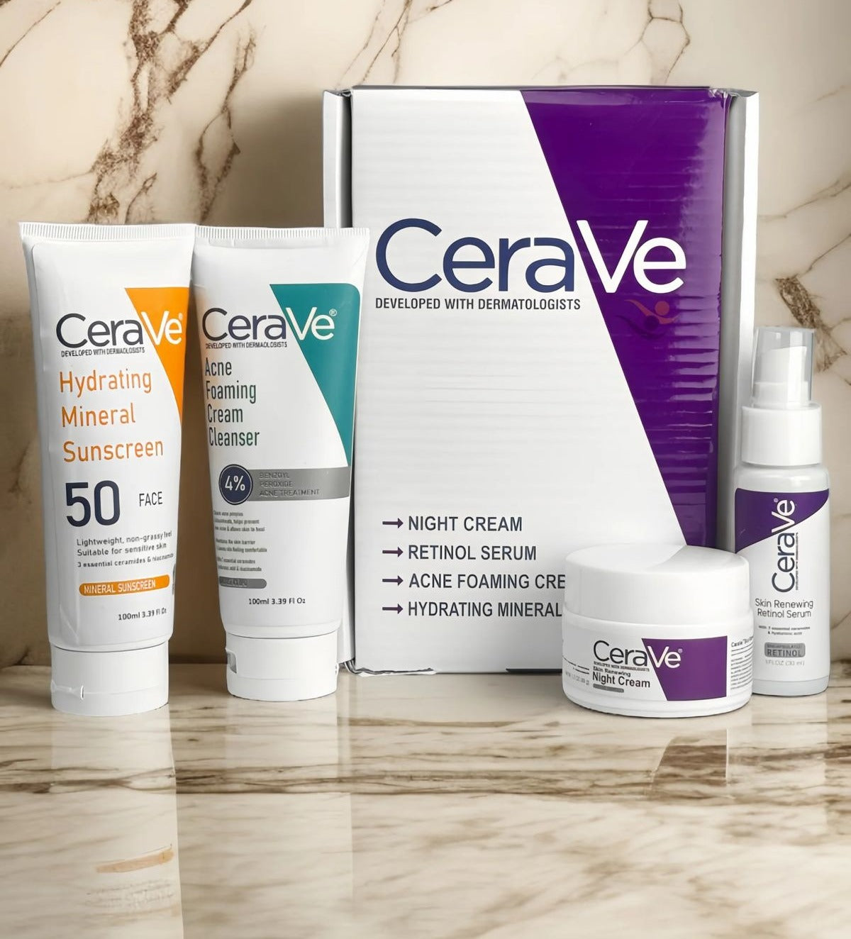 Cerame Skincare Kit – Complete Daily Care for Smooth, Hydrated & Glowing Skin