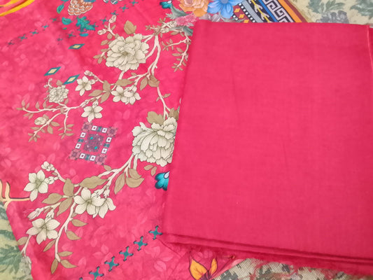 🌺 2 Piece Unstitched Lawn – Blossom Design Suit